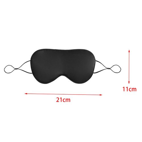 Sleeping Eye Mask Portable Lightweight Soft Blindfold for Nap Black