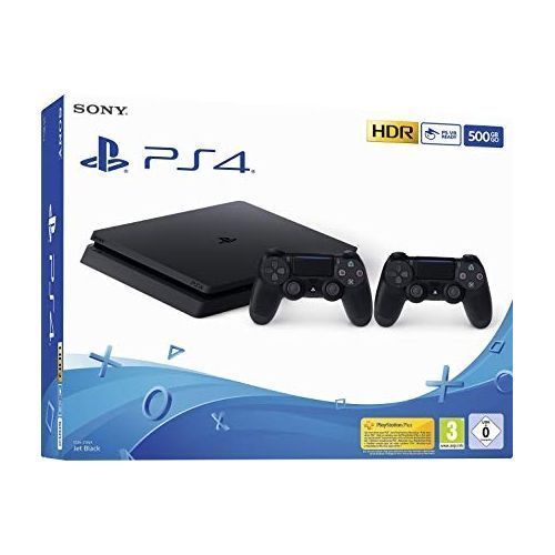 Sony Computer Entertainment PS4 Slim Standard Edition 500GB + 2 Dual Shock Controller - Black