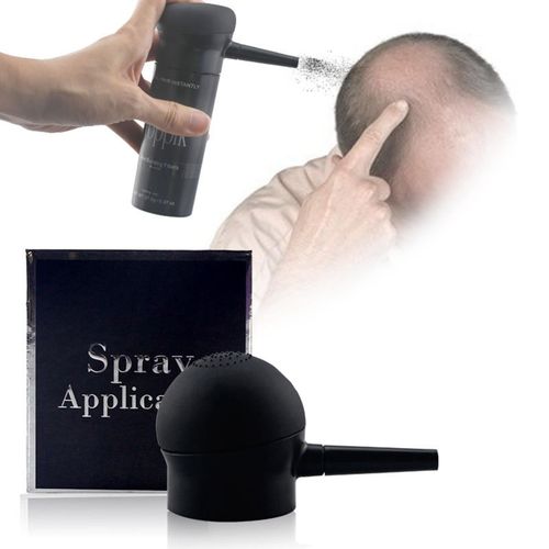 Hair Fiber Applicator Pump Atomizer Sprayer Black for Hair Building