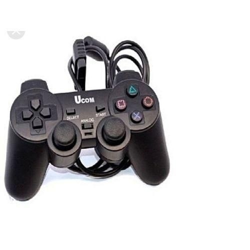 UCOM USB Vibration Shock PC Computer / Laptop Game Pad - Black
