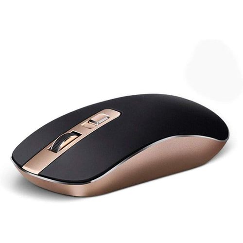 Hp S4000 Optical USB 1600 DPI 2.4Ghz Wireless Mouse Mute Gaming Mouse For PC and Laptop - Black in Gold
