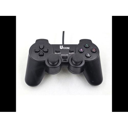 UCOM Single Wired USB Gamepad for Pc Gaming - Black