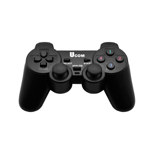 UCOM Wired Single PC Gamepad Joypad Joystick USB Gamepad - Black