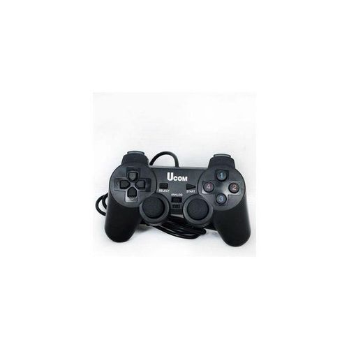 UCOM Wired Single PC Gamepad Joypad Joystick USB Gamepad - Black
