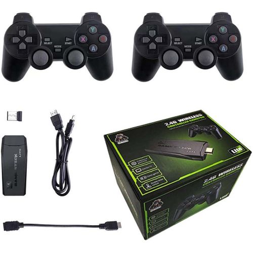 Topoo Retro Arcade Game Console Game Stick with 2 Wireless Gamepad Controllers 128G with 20000 Games for TV/PC