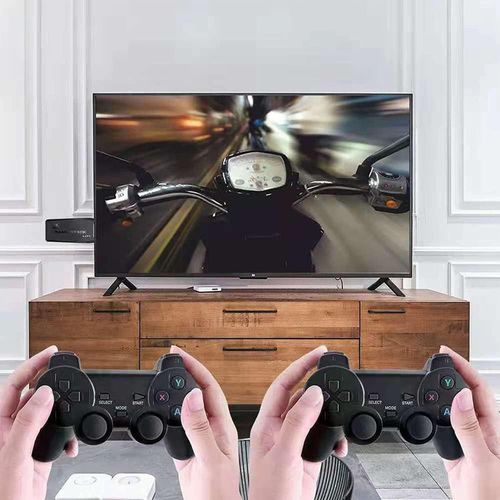 Topoo Retro Arcade Game Console Game Stick with 2 Wireless Gamepad Controllers 128G with 20000 Games for TV/PC