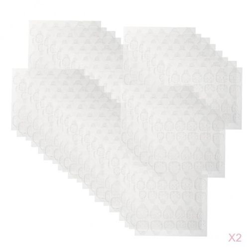 Lot 480pcs Nail Glue Sticker Adhesive Tabs Transparent