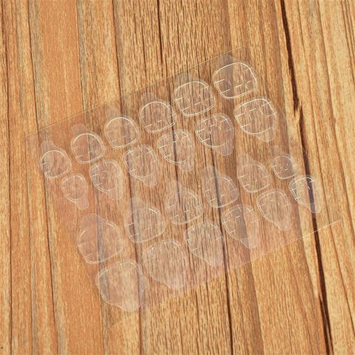 Lot 480pcs Nail Glue Sticker Adhesive Tabs Transparent