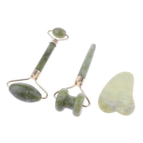 3 In 1 Facial Jade Roller Gua Sha Massager For Men Women