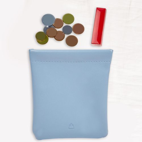 Pocket Cosmetic Bag PU Leather Soft Ladies Purse