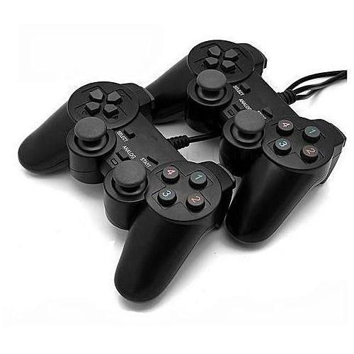 Double Shock Controller Joystick For PC With Analogu - Black