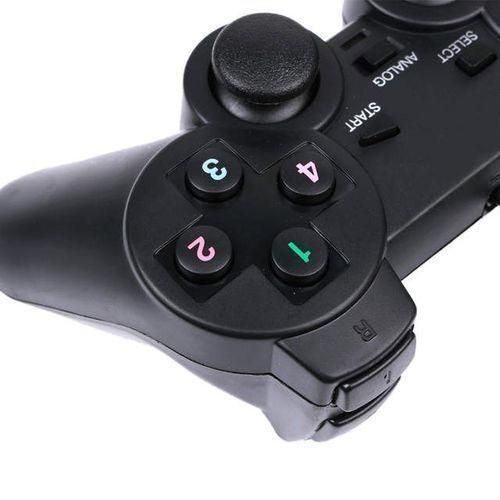 Double Shock Controller Joystick For PC With Analogu - Black