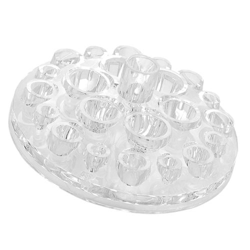 Acrylic Round Transparent Tattoo Pigment Ink Cup Holder Stand Display