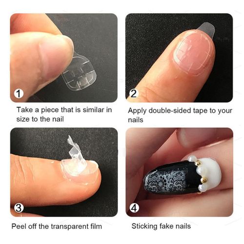 Double-Side Nail Glue Dot 24Pc x10 Sheet as described