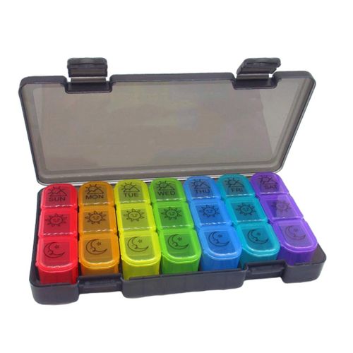 Weekly  Organizer Large Travel  for black colorful