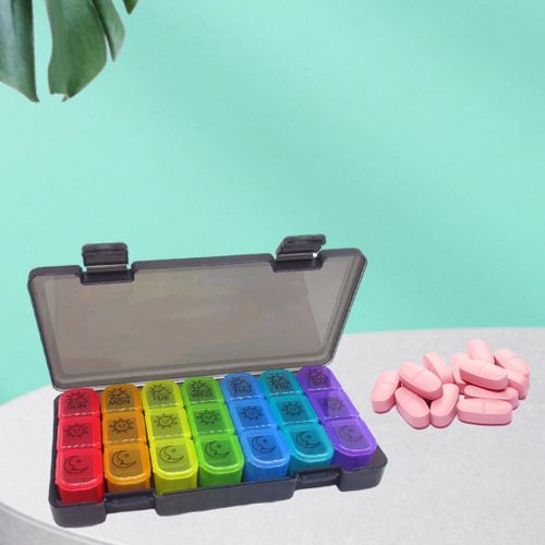 Weekly  Organizer Large Travel  for black colorful