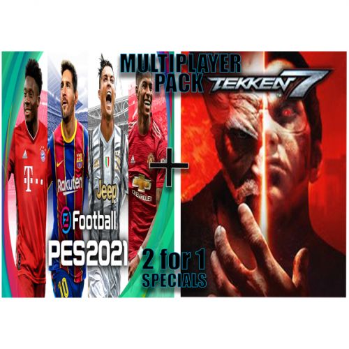 Konami Digital Entertainment PES 2021 Football + Tekken 7 Deluxe Edition PC Games On Free Flash Disk