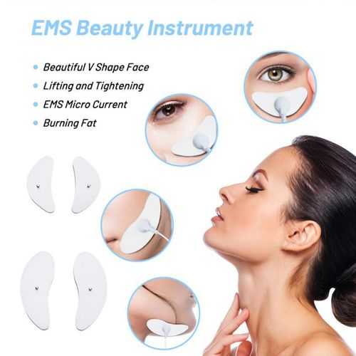 Electro Facial Massage Device  Tool 2 Pairs Patches