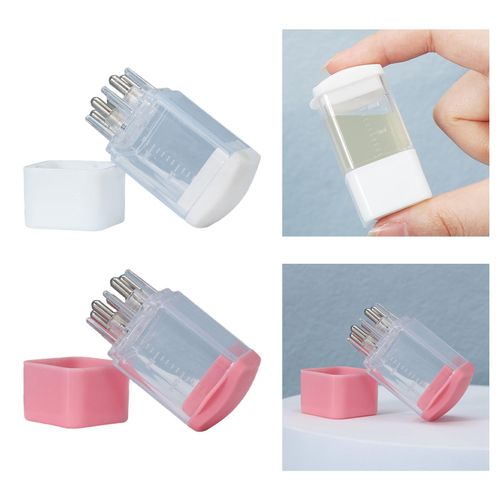 Scalp Comb, Hair Oil Bottle Brush Mini Hair  Head White