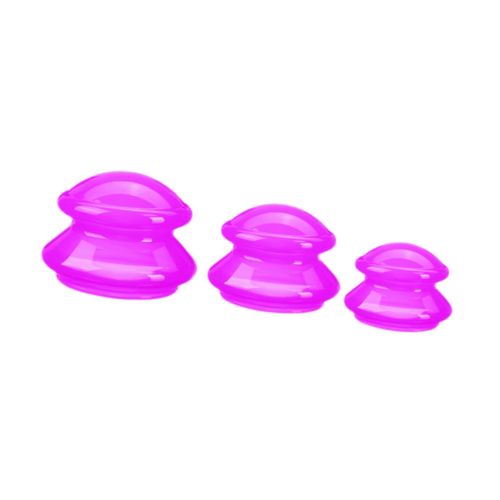 3 Pieces Professional Vacuum Cupping Silicone Cupping Rose