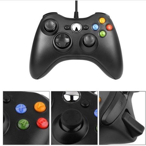 USB Wired Gamepad For Pc Black