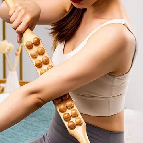 Wooden Guasha Scraping Stick Massage Tools  Beech 60cm