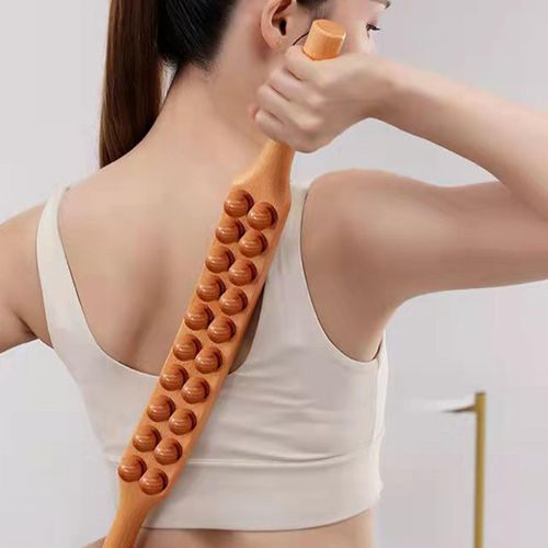 Wooden Guasha Scraping Stick Massage Tools  Beech 60cm