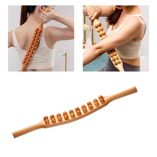 Wooden Guasha Scraping Stick Massage Tools  Beech 60cm