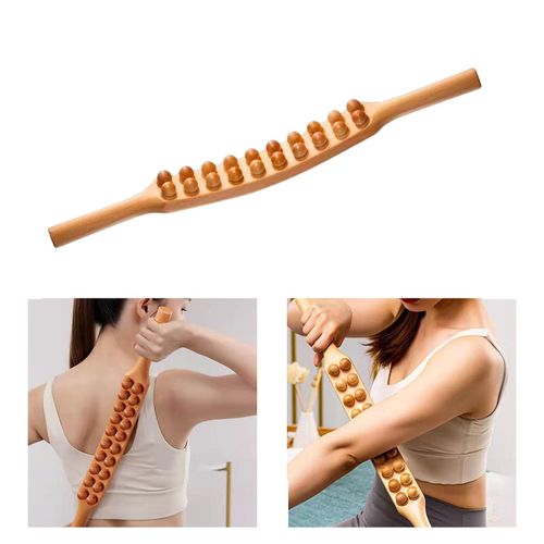 Wooden Guasha Scraping Stick Massage Tools  Beech 60cm