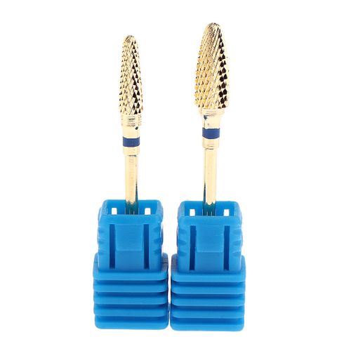 2pcs Electric Carbide Drill File Manicure Blue