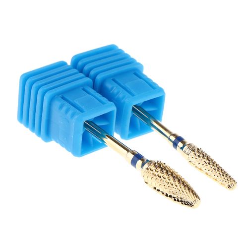 2pcs Electric Carbide Drill File Manicure Blue