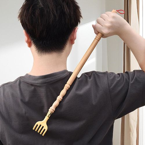 Back Scratcher Long Grab Reach Wood Sturdy Men Women Back