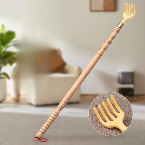 Back Scratcher Long Grab Reach Wood Sturdy Men Women Back