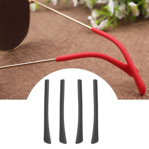 5 Eyeglasses Glasses Temple Tips Glasses Retainers Black