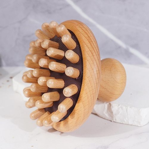Wooden Massage Comb For Women Men Scalp Massager Round Air