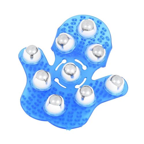 3 Massage Glove Hand Held 9 Massager Blue