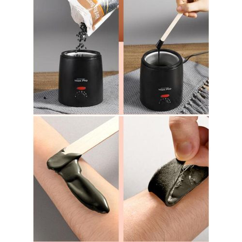 Electric Heater Warmer Pot Depilatory Hair Removal Black