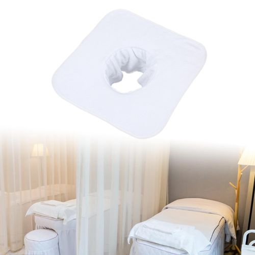 Table Towel Message Bed   White