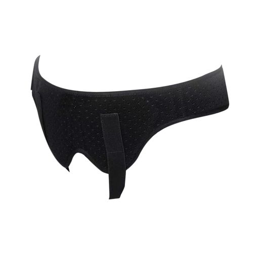 Inguinal Hernia Support With 2 Removable Black XL