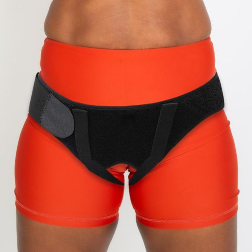 Inguinal Hernia Support With 2 Removable Black XL