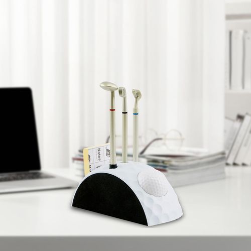 Golf Pen Holder Set With 3 Putter Pens Golf Gift For