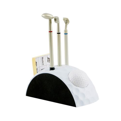 Golf Pen Holder Set With 3 Putter Pens Golf Gift For