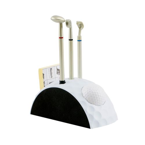 Golf Pen Holder Set With 3 Putter Pens Golf Gift For