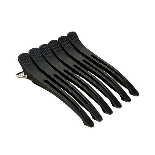 6Pcs Duck Billed Hair Clips Anti Slip Alligator Hair Black