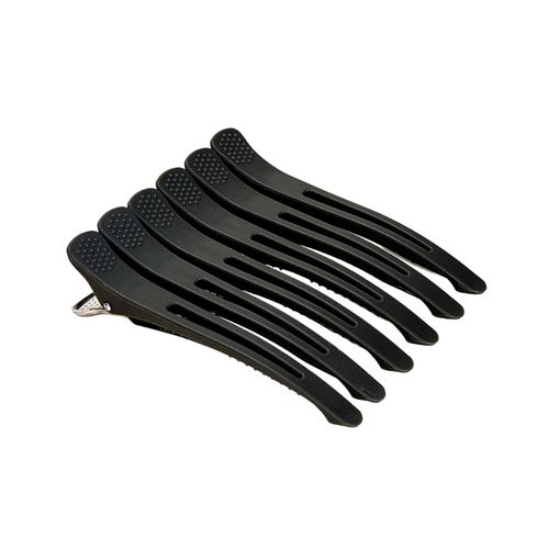 6Pcs Duck Billed Hair Clips Anti Slip Alligator Hair Black