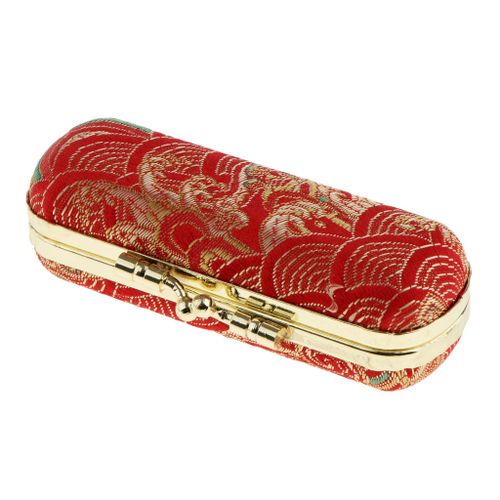 Retro Double Case Storage Box Holder With Mirror Random