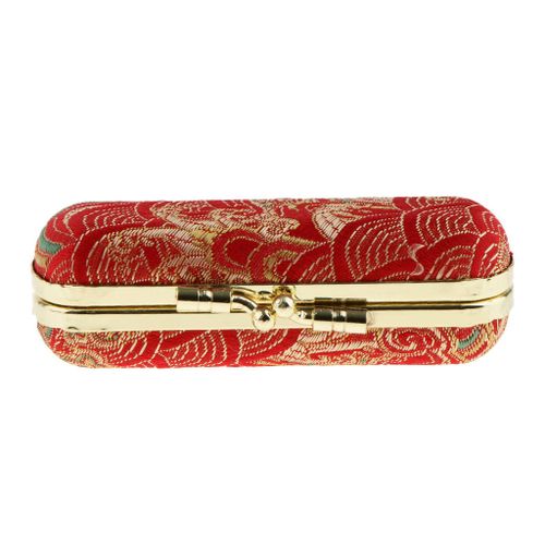Retro Double Case Storage Box Holder With Mirror Random