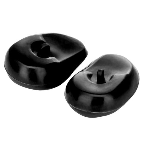 2 Pieces Reusable Silicone Earmuffs Ear Cover Black