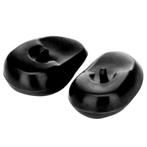 2 Pieces Reusable Silicone Earmuffs Ear Cover Black