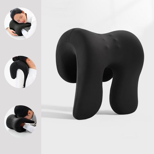 Headrest Pillow For Neck Multi Use Solid Black